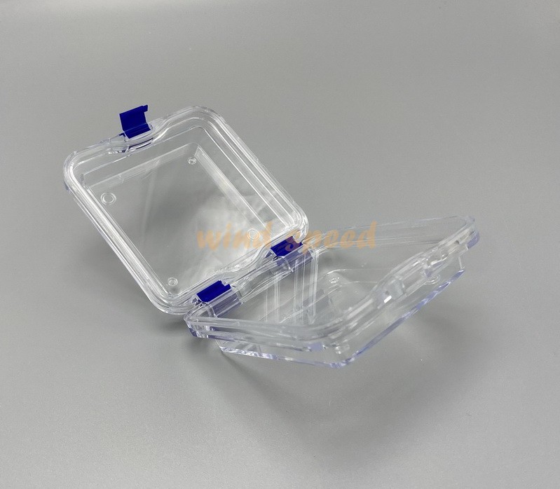 10x Denture False Inlay Teeth Membrane Case Hinged Display Jewelry Box 10x10x4cm