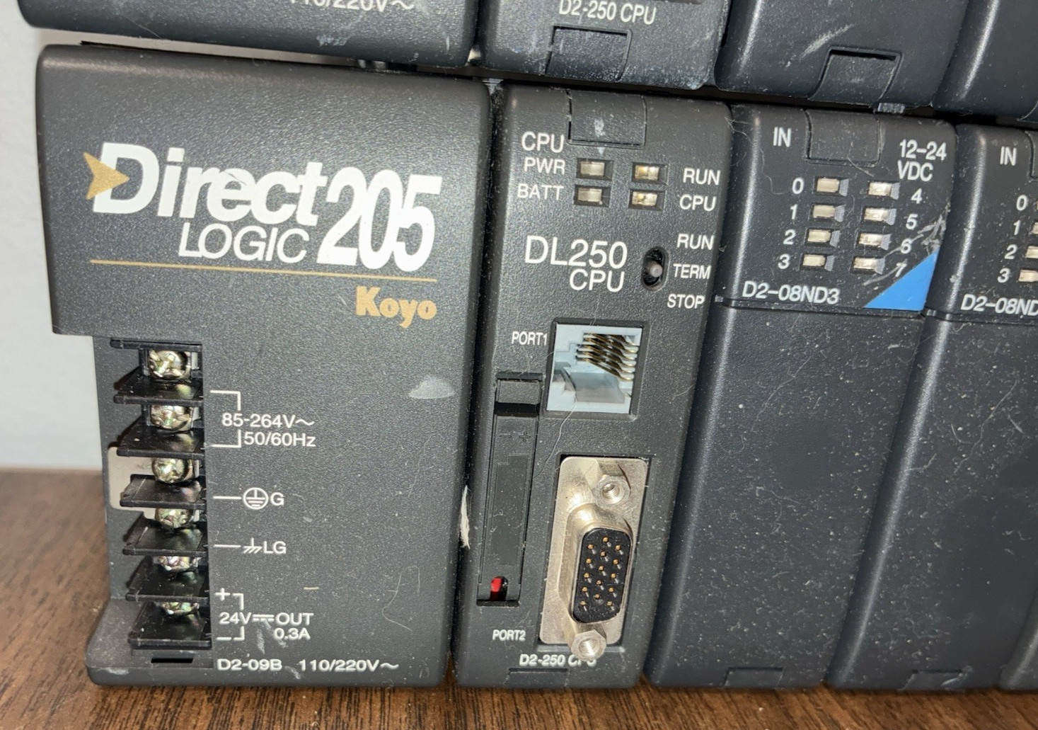 Automation Direct Logic 2 Units 205 Koyo and 1 Unt of 105 Untested – parts Lot:3