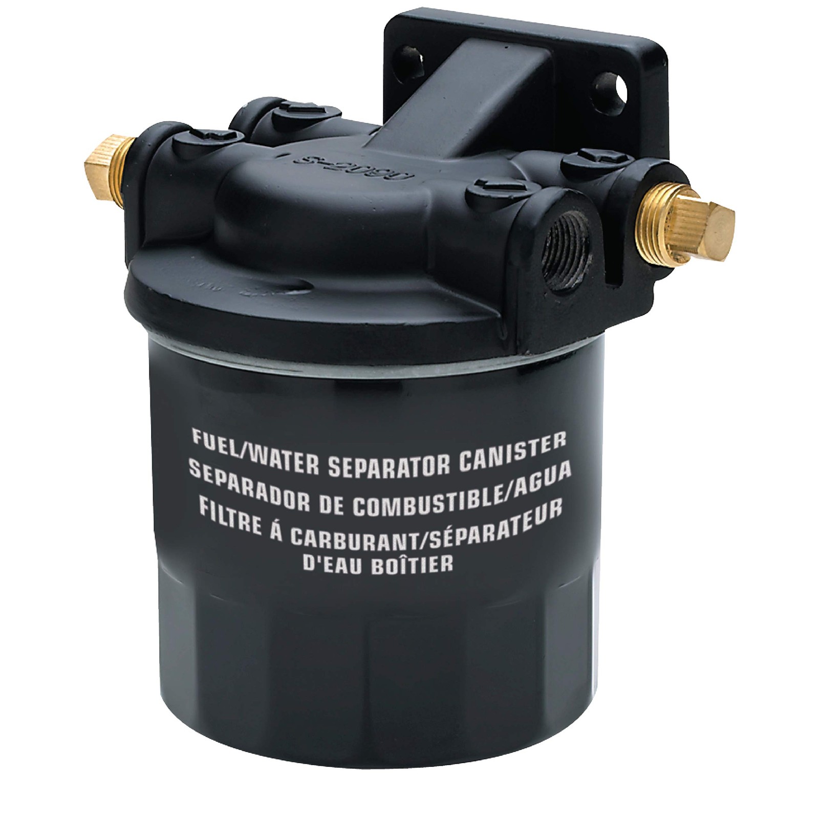 Seachoice Fuel Water Separator Kit, 3/8 In., NPT Ports, Black