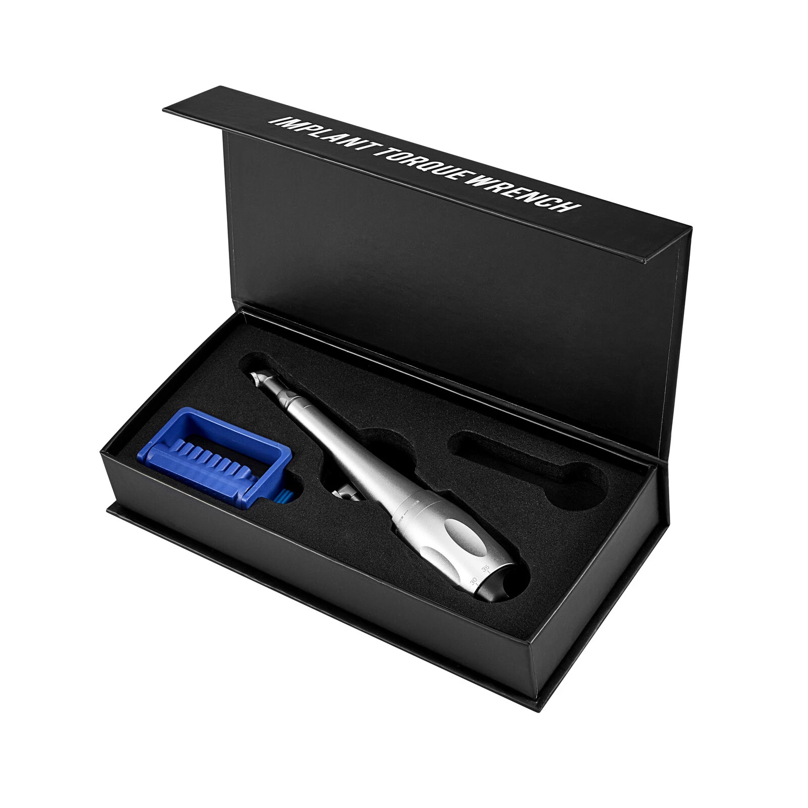 Dental Universal Implant Kit Torque Wrench Contra Angle & 16pcs Drivers Sliver