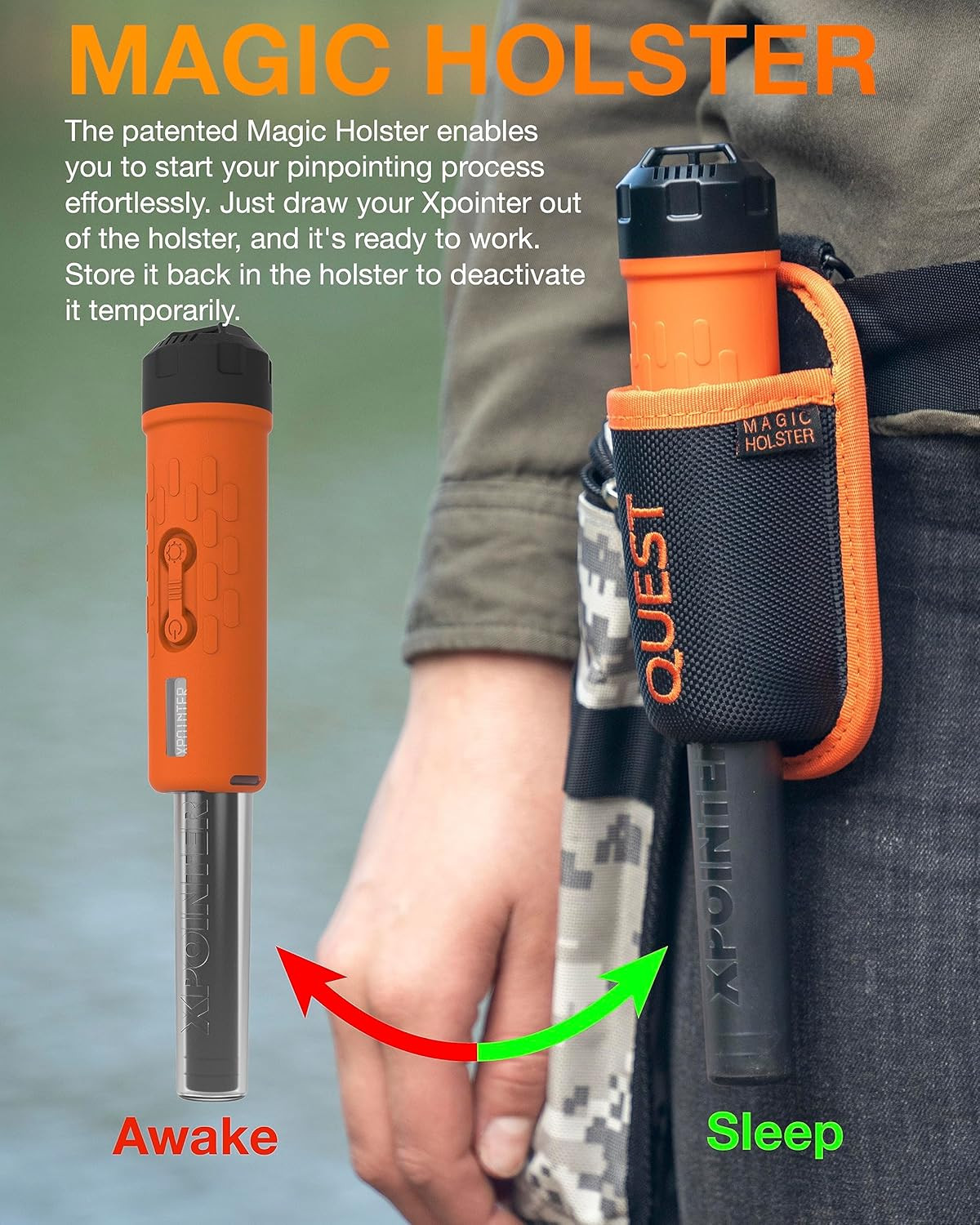 New Xpointer Max with Magic Holster Pinpointer Discrimating Pinpointer Waterpro
