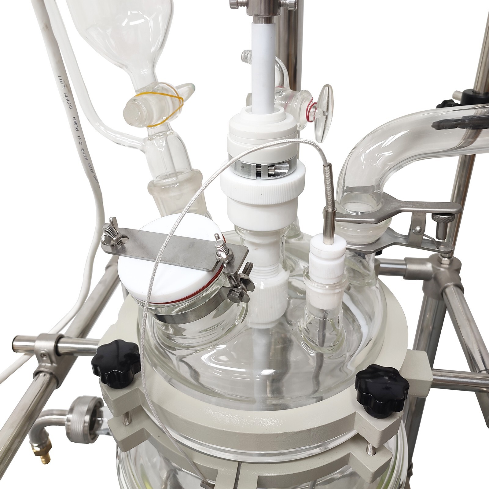 20L Jacketed Glass Reactor Jacketed Reactor 110V Jacketed Pilot Plant Reactors L