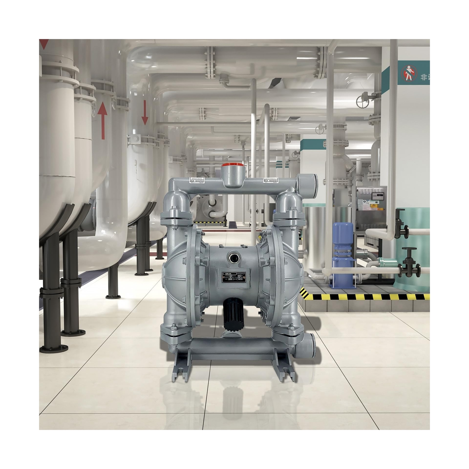 Air-Operated Diaphragm Pump Double Diaphragm Pump 1-1/2 inch Inlet & Outlet, …