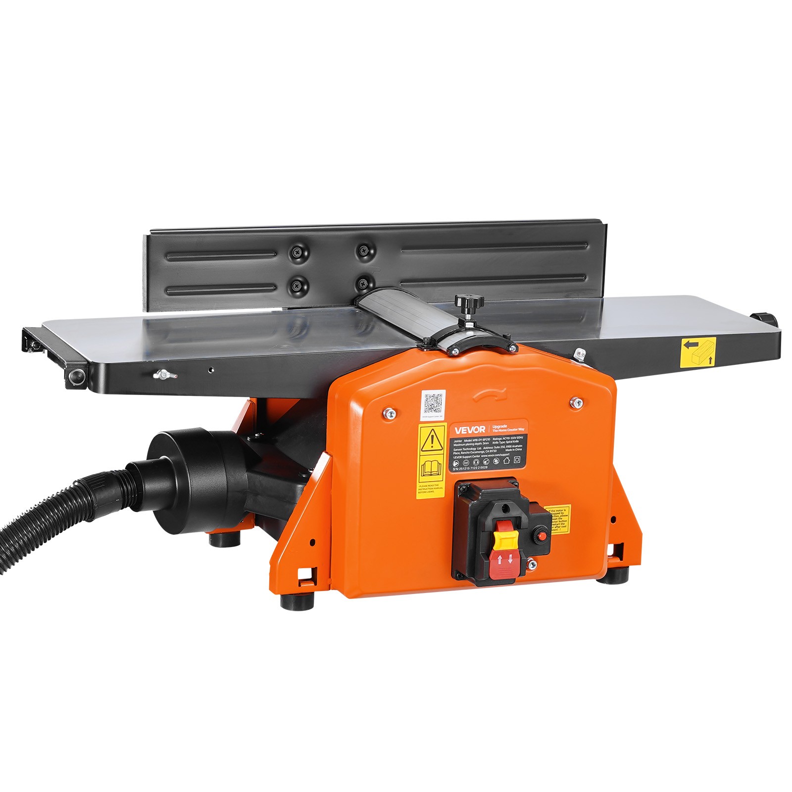VEVOR Spiral Benchtop Jointer 8 Inch Bench Top Wood Jointer 8500 RPM Extendable