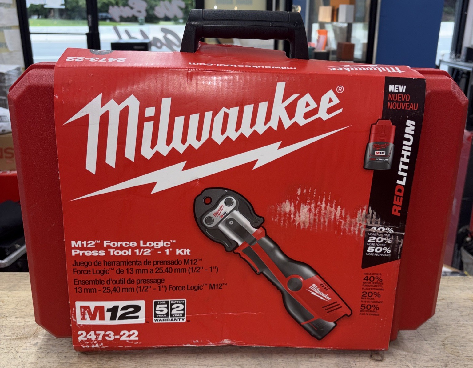 Milwaukee 2473-22 M12 12V Lithium-Ion Force Logic Cordless Tool Kit