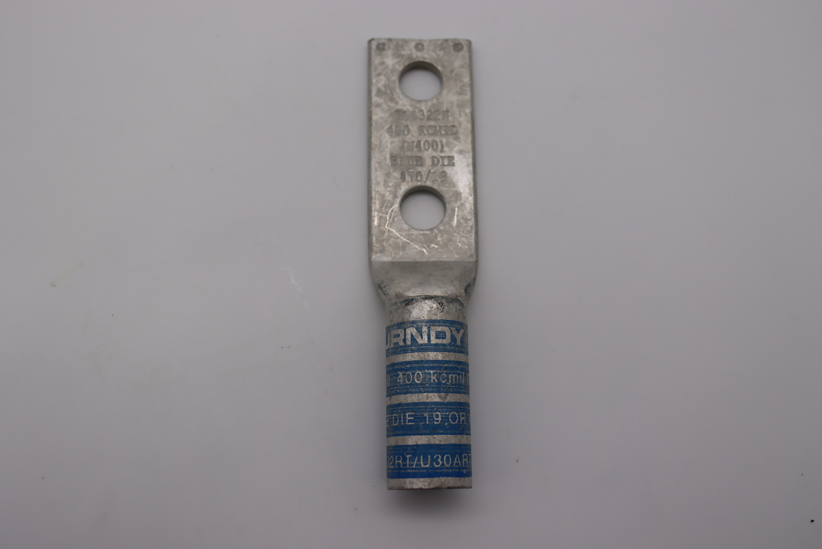 Burndy HYLUG 2 Hole Compression Lug 400 kcmil 1/2 in. Stud Size 5.81in YAZ322N