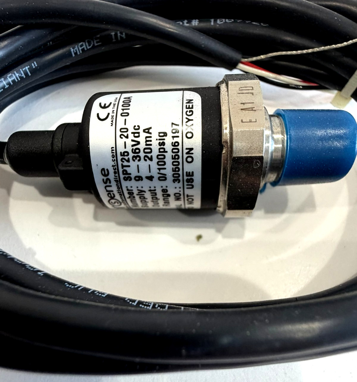 NEW PROSENSE SPT25-20-0100A PRESSURE TRANSMITTER 0-100 PSIG 4-20MA SPT25200100
