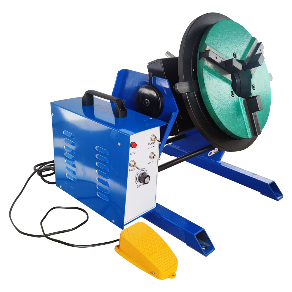 100Kg High Precision Manually Flip Welding Positioner Turntable with 300mm Chuck