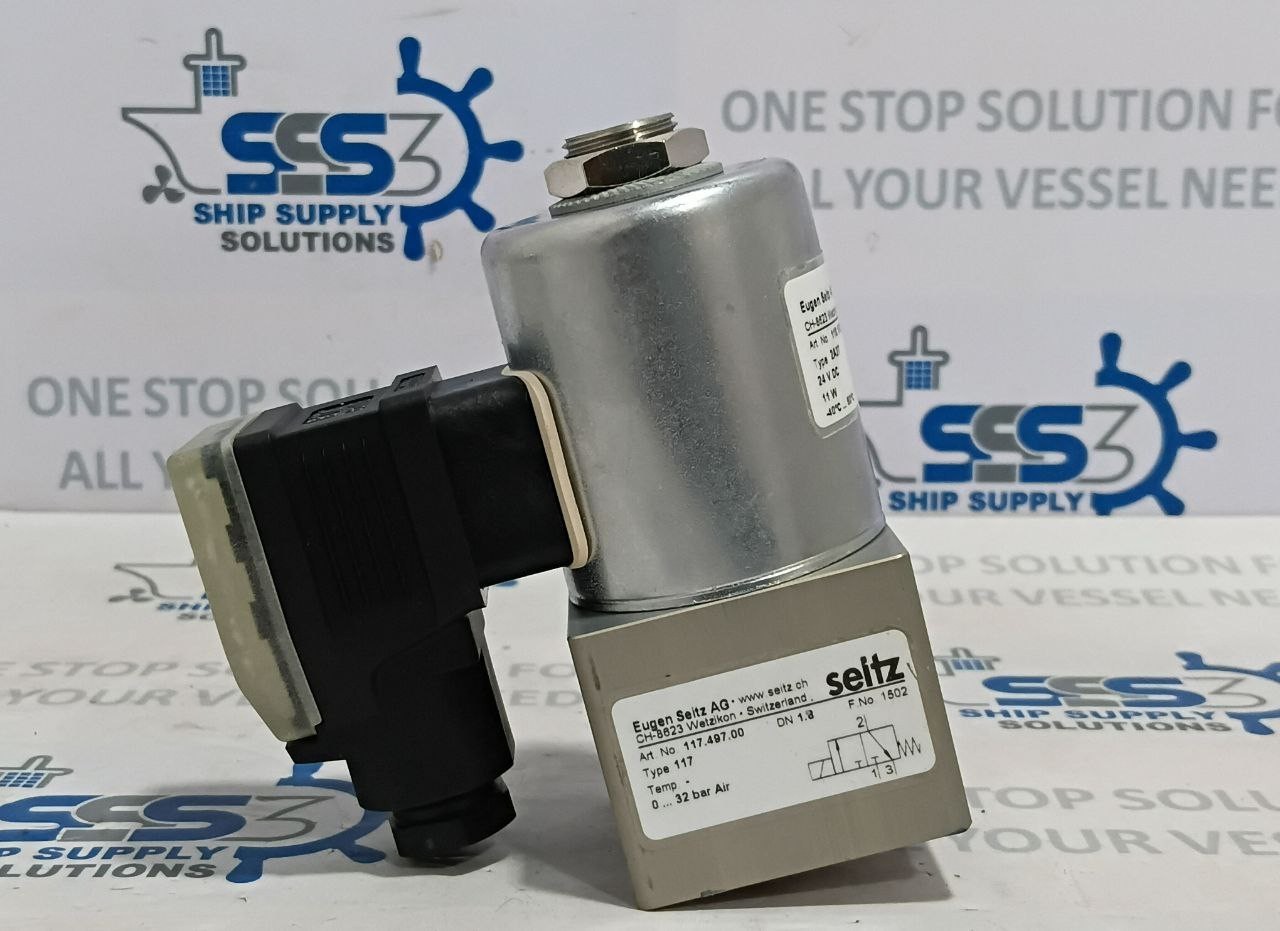 Eugen Seitz AG 117 497 00 117 Solenoid Valve Wetzikon 118 105 024N 2A27 24VDC