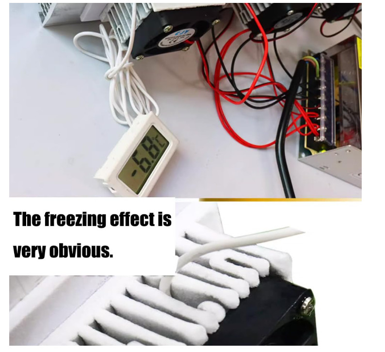 12V DC Mini Air Conditioner Peltier Cooling System DIY Thermoelectric Dual Modul