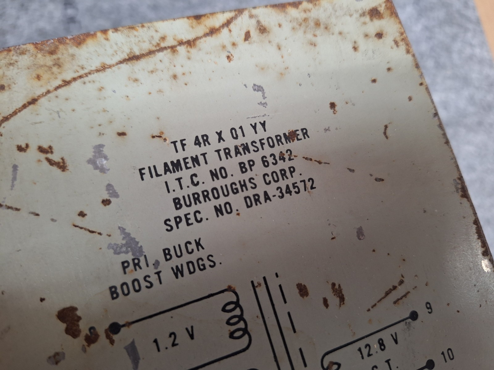 Large filament transformer 12.8 VCT 20A w buck boost windings