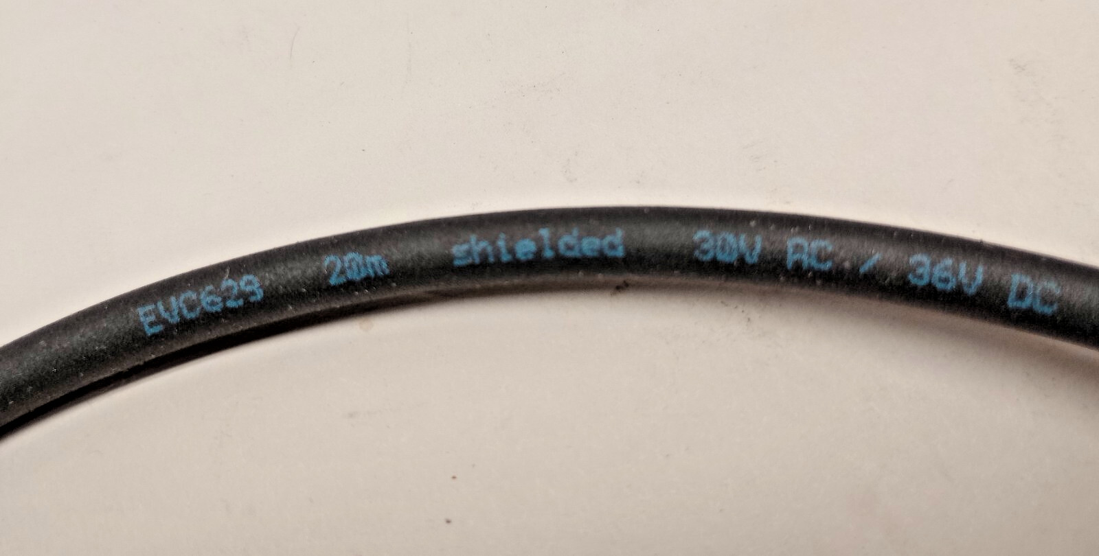 IFM Efector EVC629 Used Cable Single Ended Cordset M12 Female to Pigtail 20m 5-w