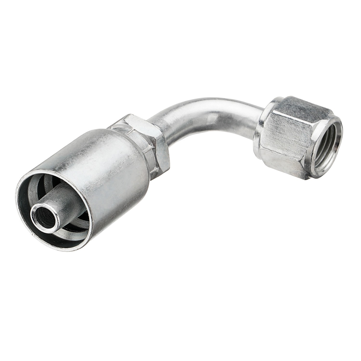 10X 1/4″ JIC 37° Female 90° Hydraulic Hose Fittings For 1/4″ I.D. Hydraulic Hose