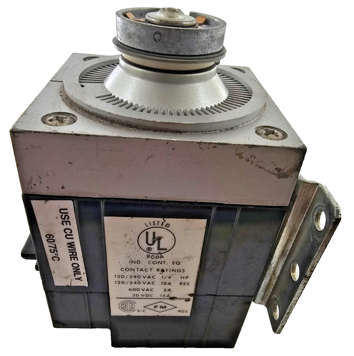 Agastat 7012AF Time Delay Relay 1-10 Minutes 120V 60Hz On Delay NO DIAL/KNOB