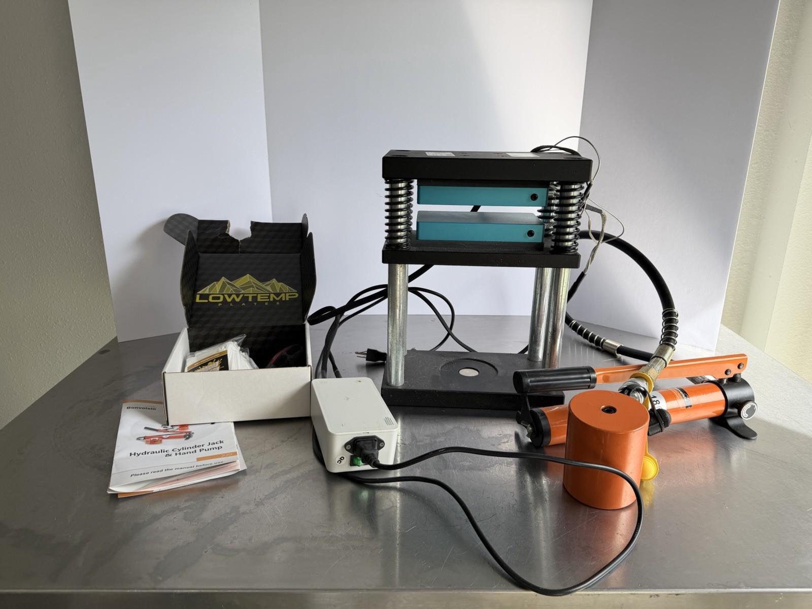 Lowtemp Hydraulic Heat Press P-180 Hand Pump Digital Display Manual