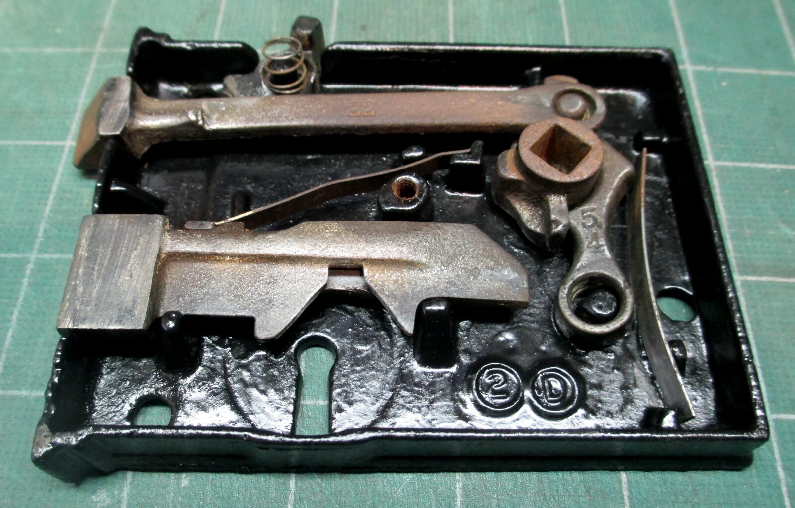 Flat spring steel for repairing antique door locksets – 2 each of 7″ length