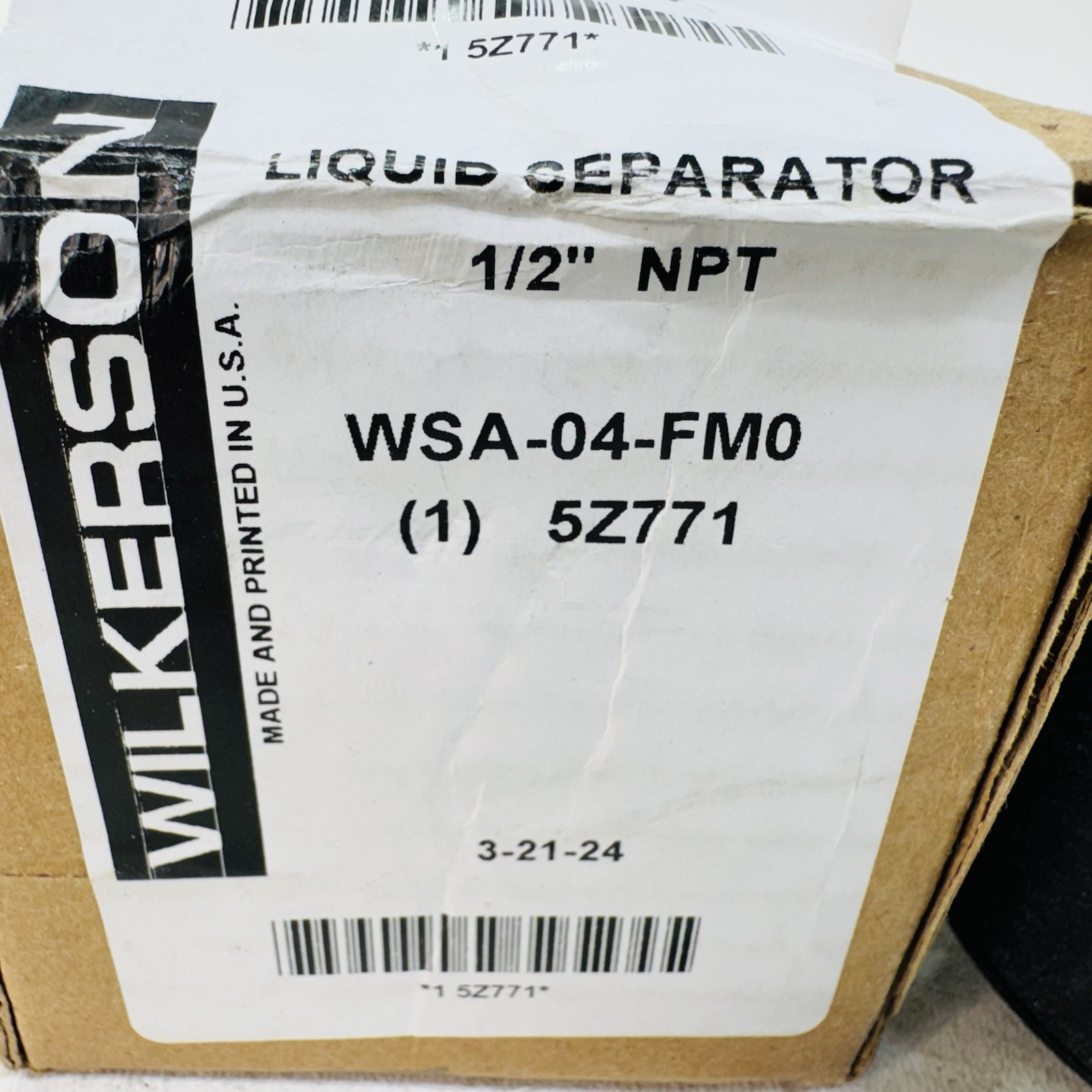 Wilkerson Wsa-04-Fm0 Separator,Condensate,1/2 In Npt,200 Psi