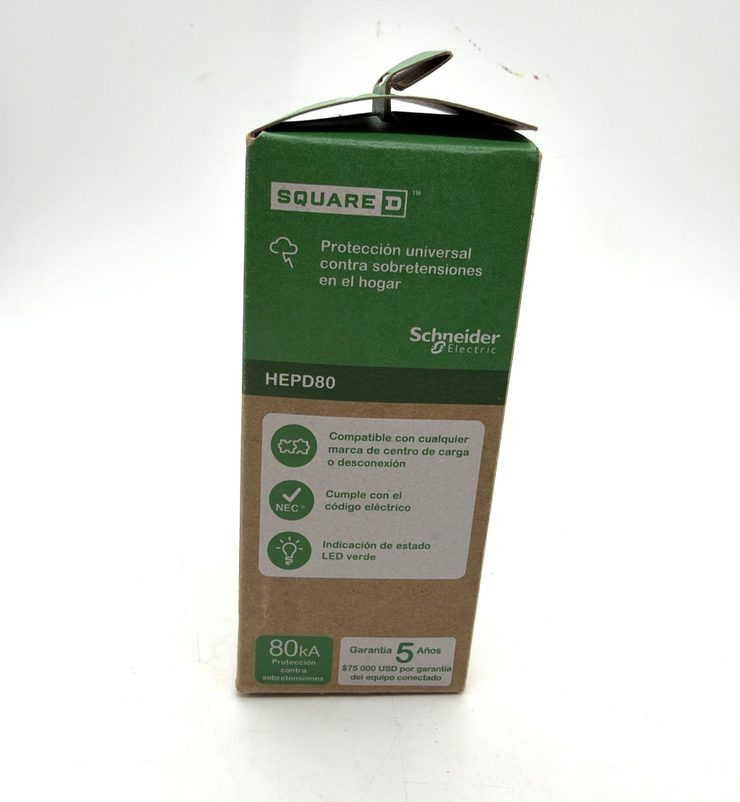 Square D HEPD80 80kA Whole Home Surge Protective Device SPD Type 1 120/240V NEW