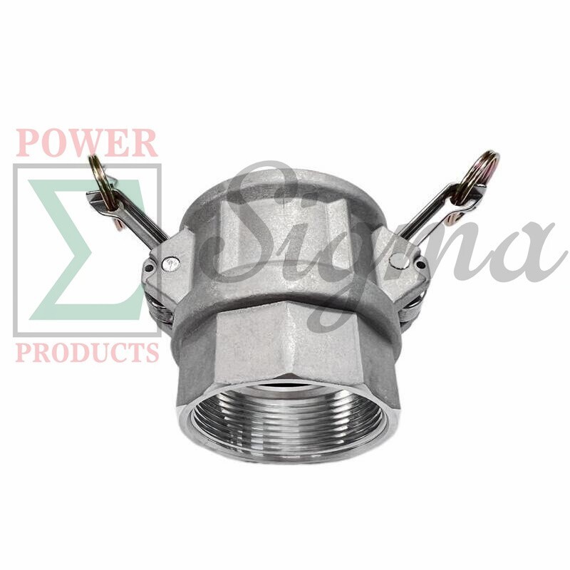 Sigma 2″ IN Aluminum Type D Camlock Groove Hose Fitting Female Coupler x NPT