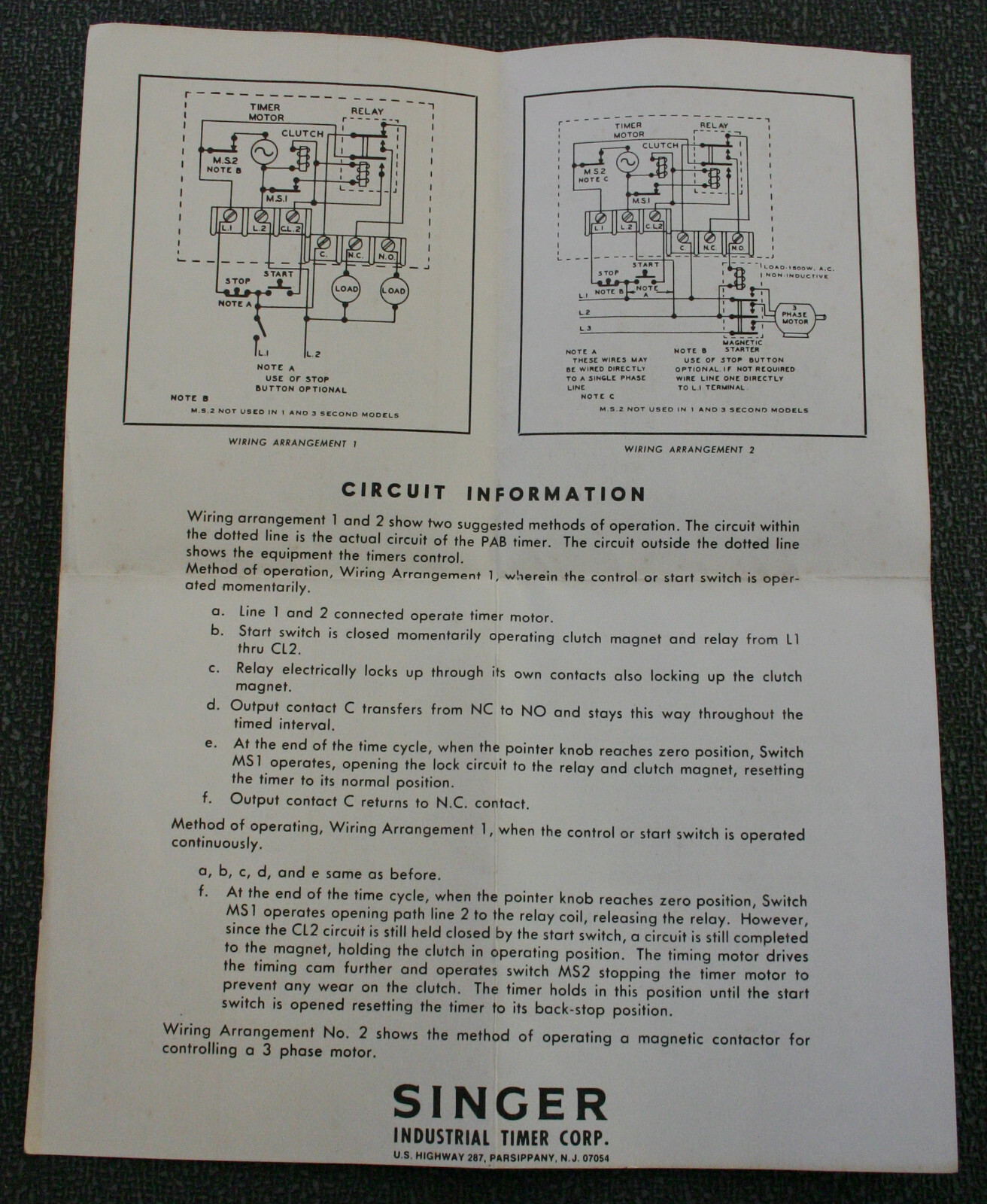 Singer Industrial Timer PAB-15S with Type K Housing 0-15 Seconds 1500 Watt Timer