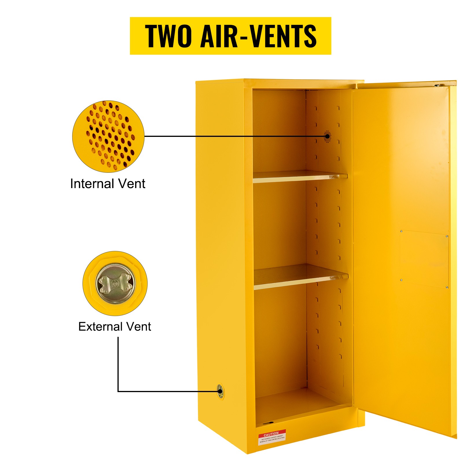 Uimoso 16 Gal Capacity Flammable Storage Cabinet for Flammable Liquids