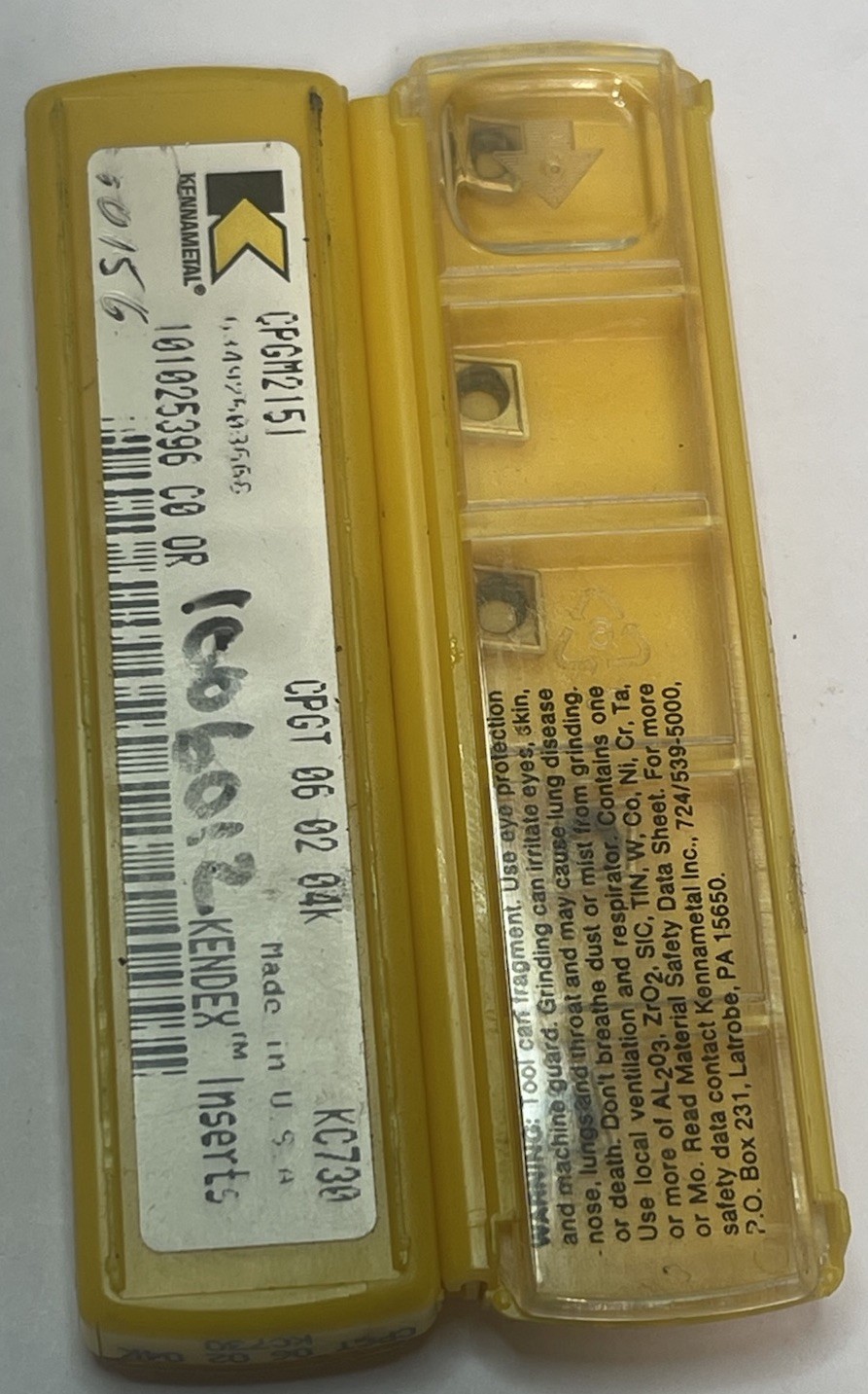 Kennametal CPGM2151/ CPGT060204K KC730 Carbide Turning Inserts Qty.10 (26MY597)