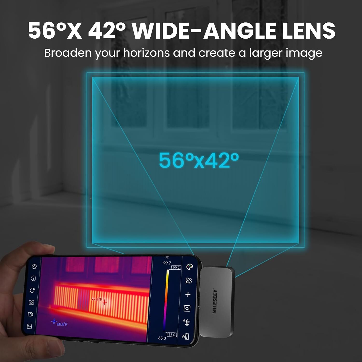 Mileseey 256 x 192 IR Thermal Imaging Camera for Android (USB-C) Smartphone