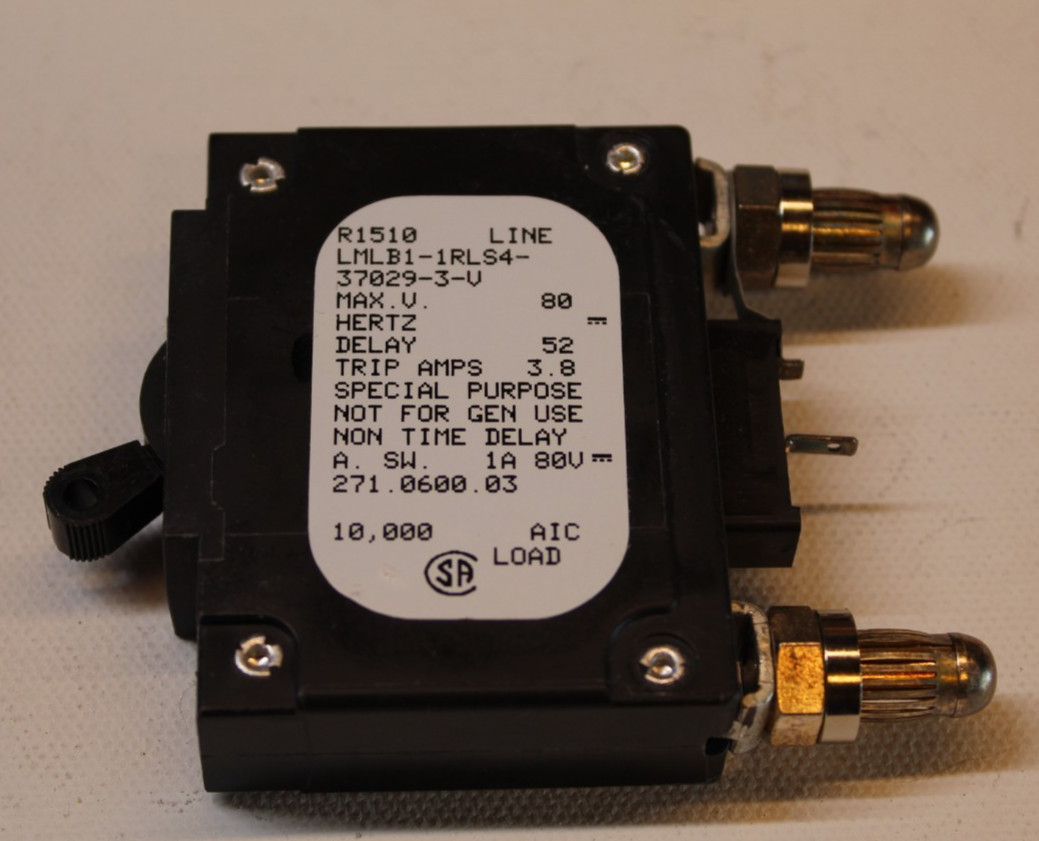 Airpax 3 Amp Circuit Breaker LMLB1-1RLS4-37029-3-V Bullet