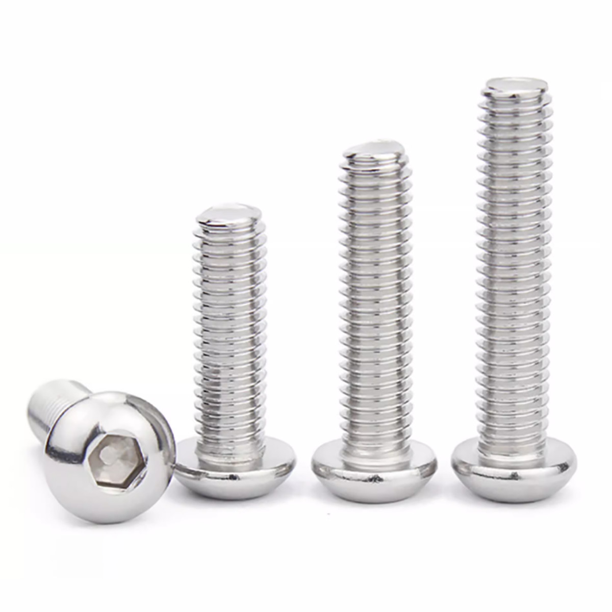 M3 M4 M5 M6 M8 SUS 201 Stainless Steel Button Head Socket Screw Allen Key Bolts