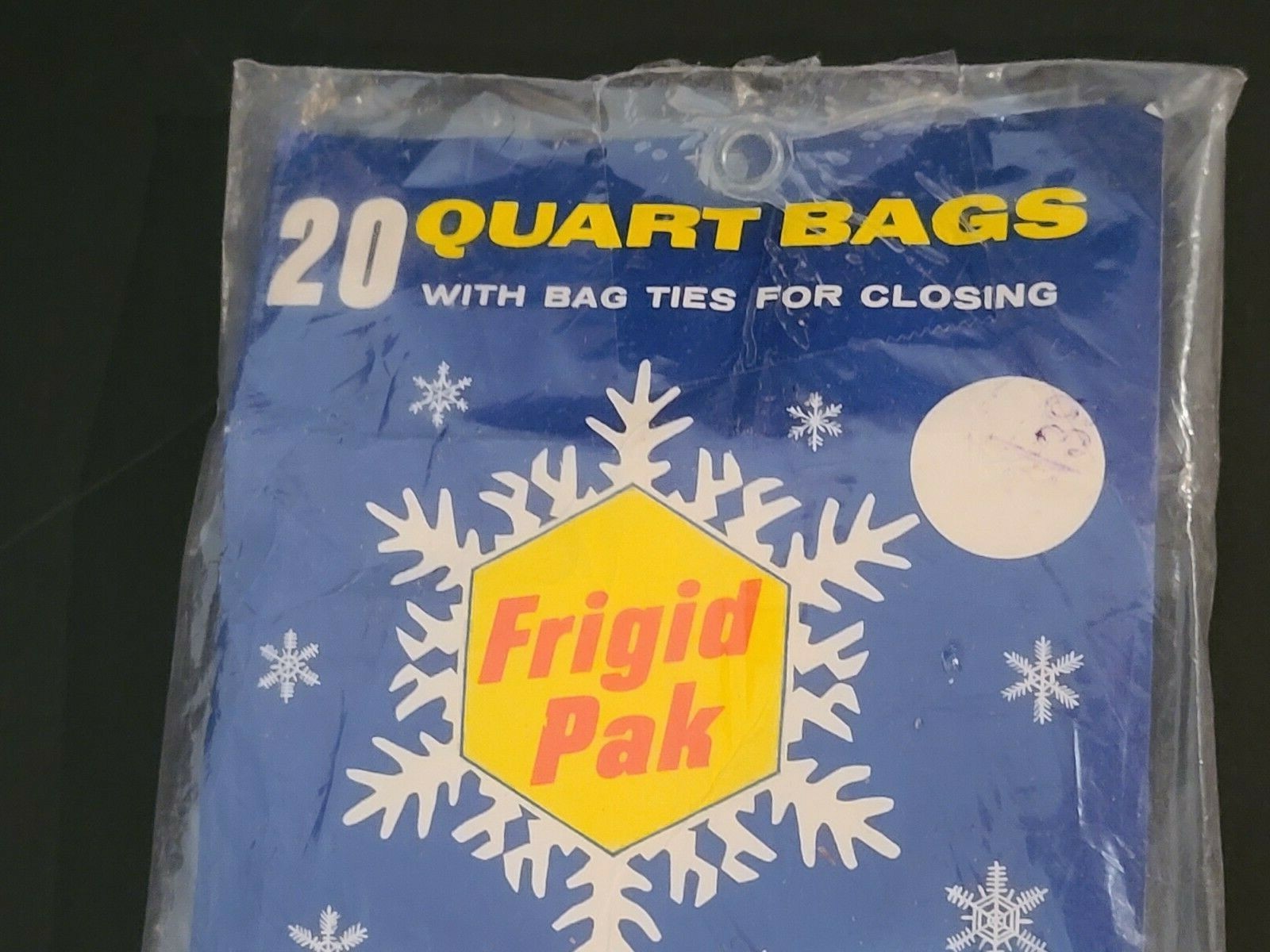 Vintage (PACK OF 18) Frigid Pak Quart Clear Bags