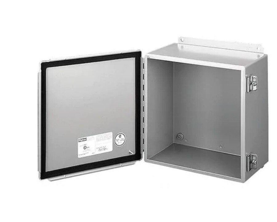 Hoffman A14128CH CARBON Steel Junction Box – Gray / NEW