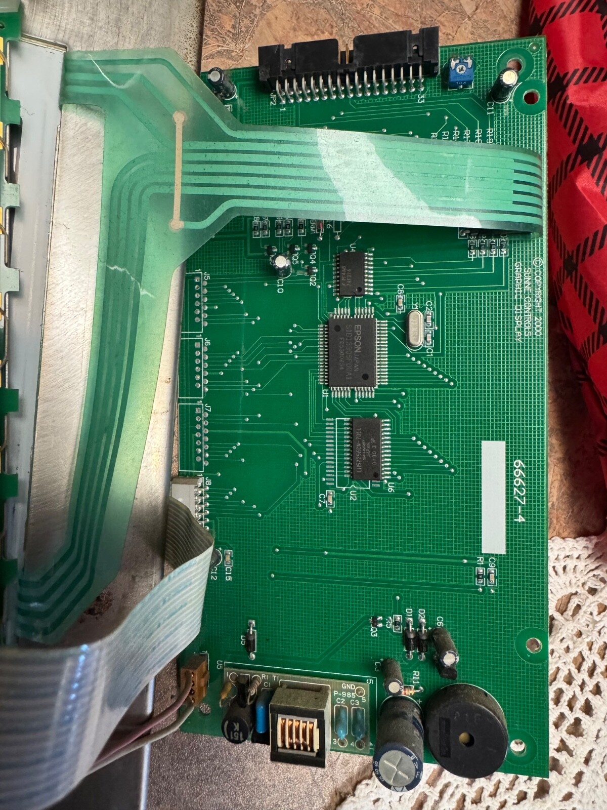 Lang Commercial Oven Part Front Control Panel Computer Board Used Tested Works