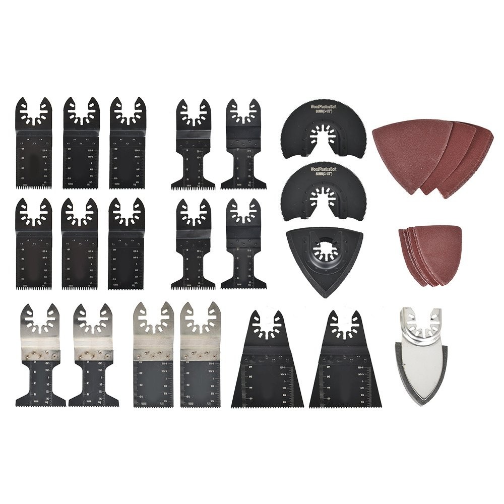 40 Pack Oscillating Tool Accessories Kit Universal For Metal Wood Saw Blades New