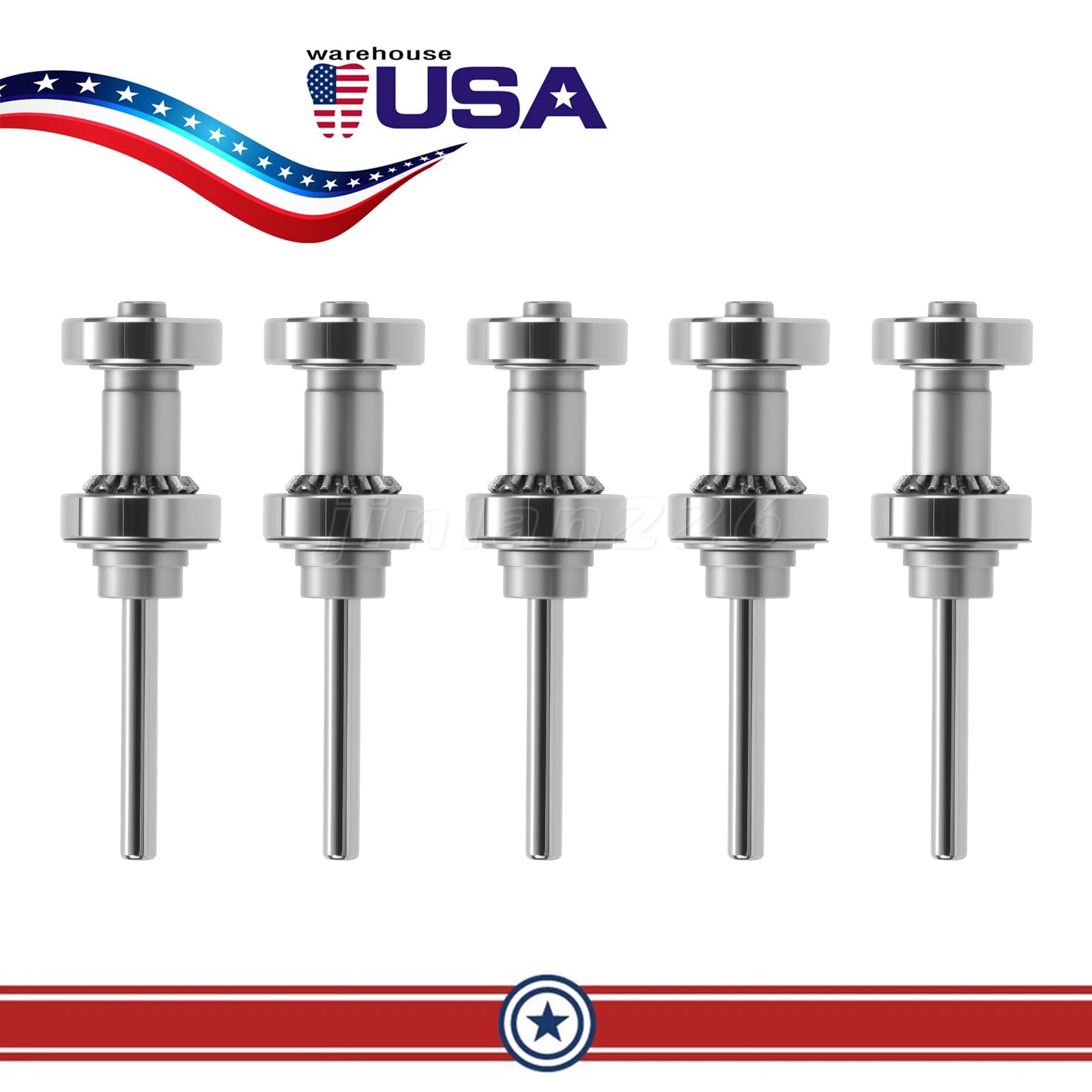 5*Dental Replaced Cartridge Turbine Rotor for ABDENT 1:5 LED HighSpeed Handpiece