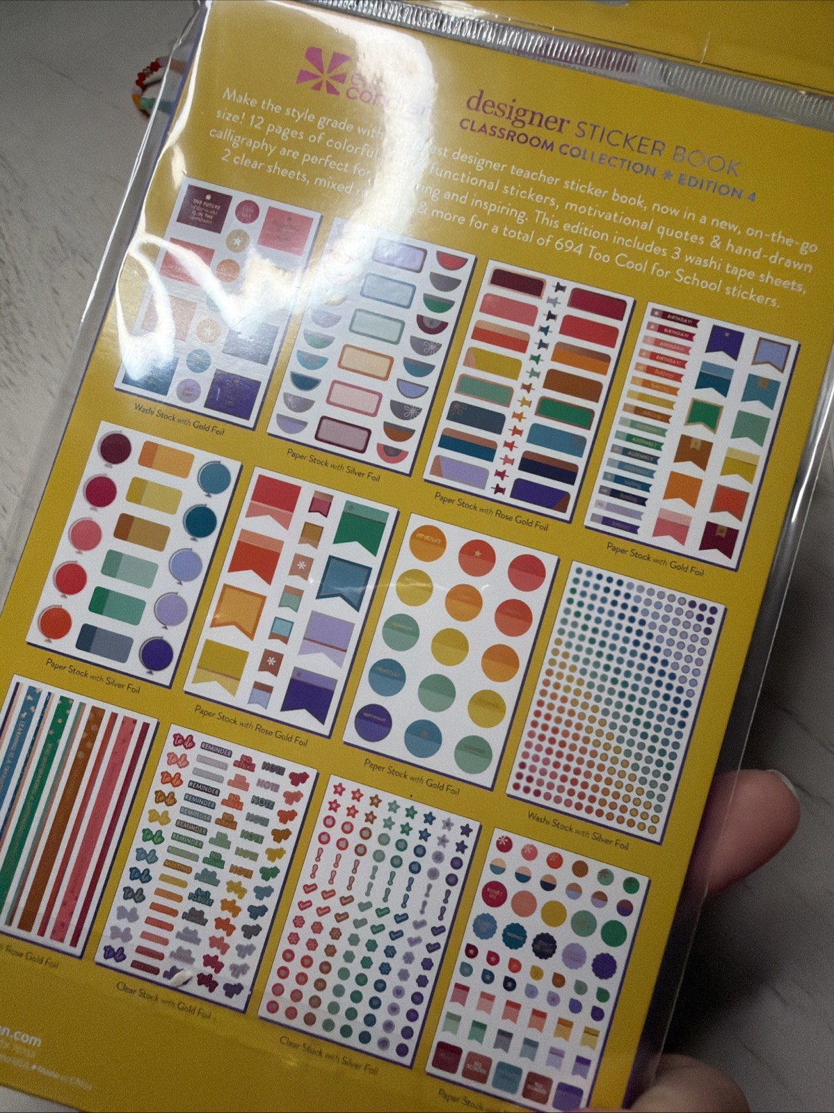 erin condren planner Pen Paper Journal Pouch Sticker Charm Set Lot Mystery