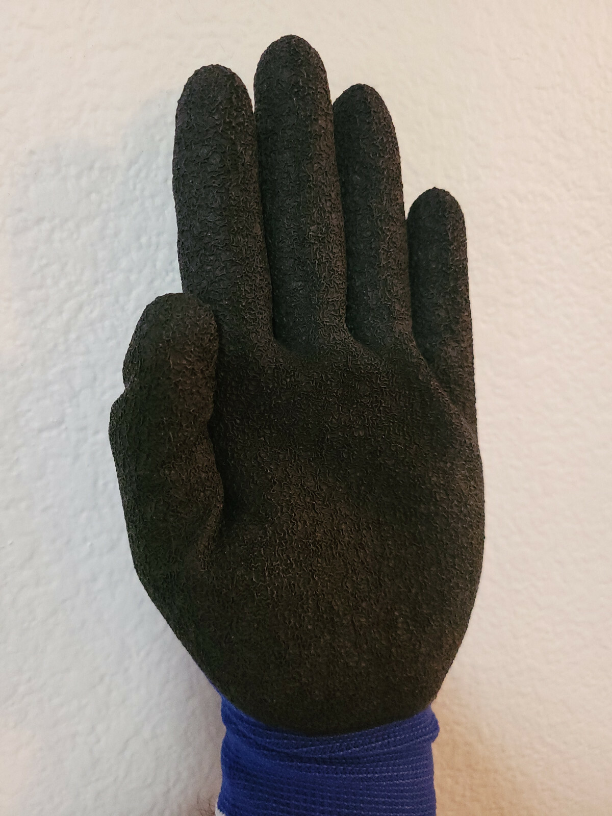 Diesel 12 Pair Blue Safety Gloves Latex Coated Grip