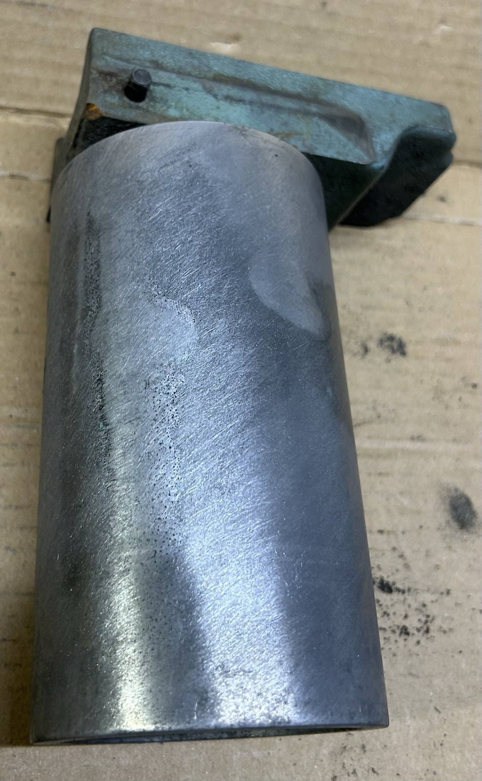 Wilton or Dayton 6 X 48 upper idler drum with guide bars, model 3Z855