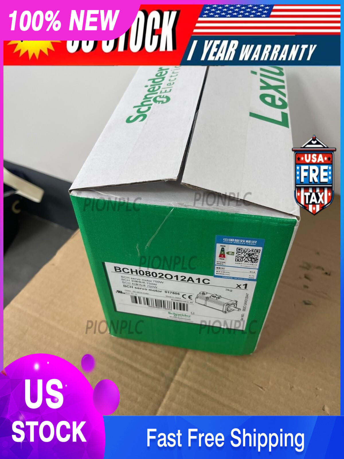 New In Box SCHNEIDER BCH0802O12A1C Servo Motor