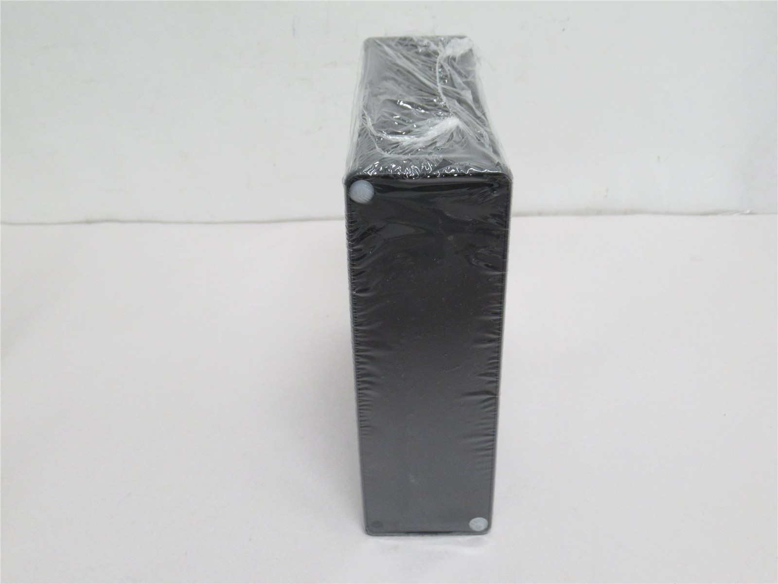243455 New-No Box; Hammond 1455T1601BK Aluminum Black End Panel Box