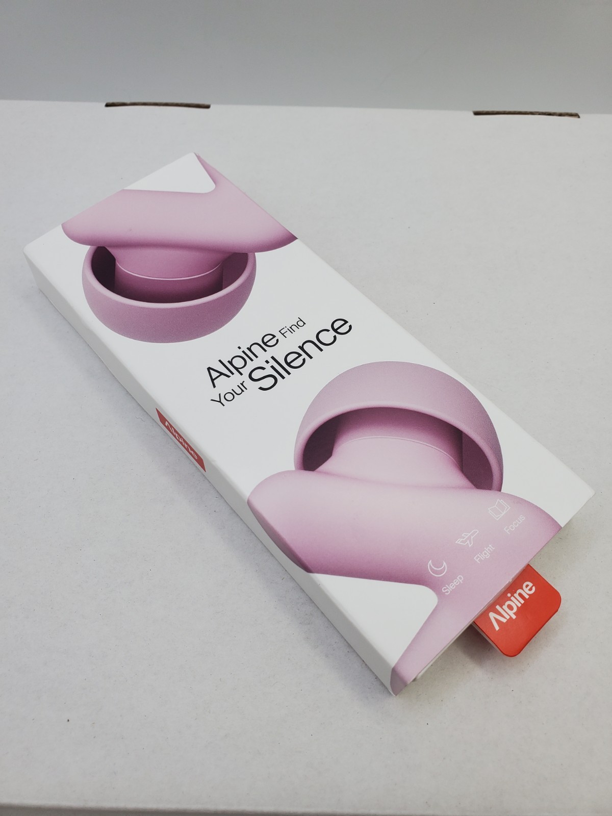 Alpine Silence Earplugs for Sleep, Focus & Travel – V-Shape Snug Fit & Soft Oval