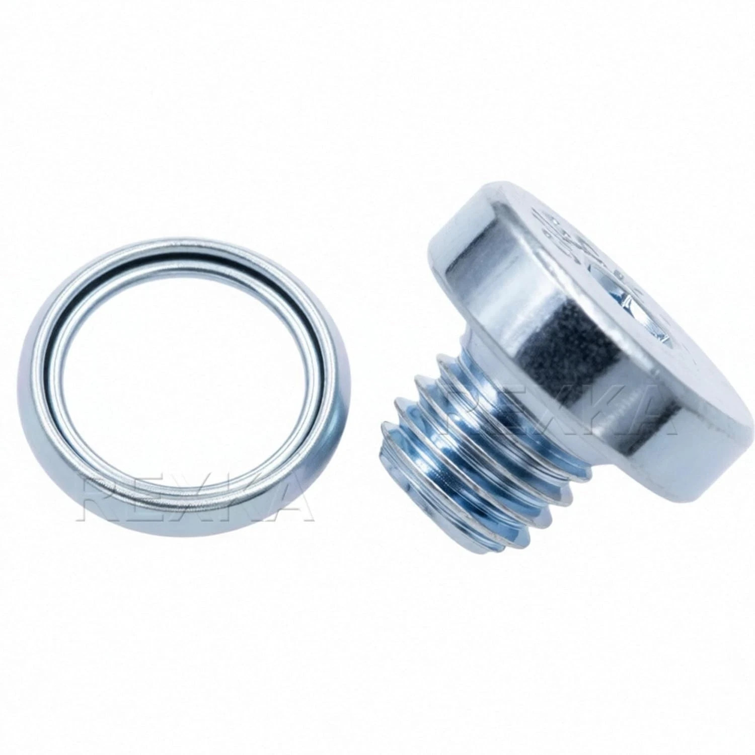Rexka 2 Sets ATM Transmission Pan Drain Plug with Gasket for Toyota Lexus 90341-