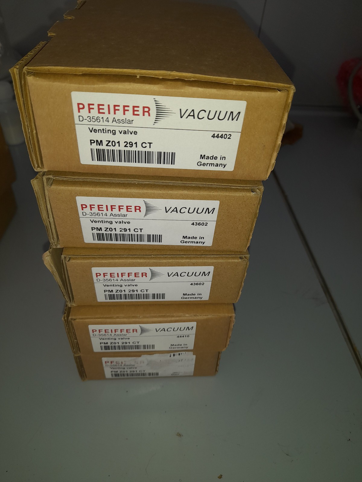 Lot of 5 pcs. Pfeiffer Vacuum Venting Valve ‘PM Z01 291 CT’ Warrenty NEW