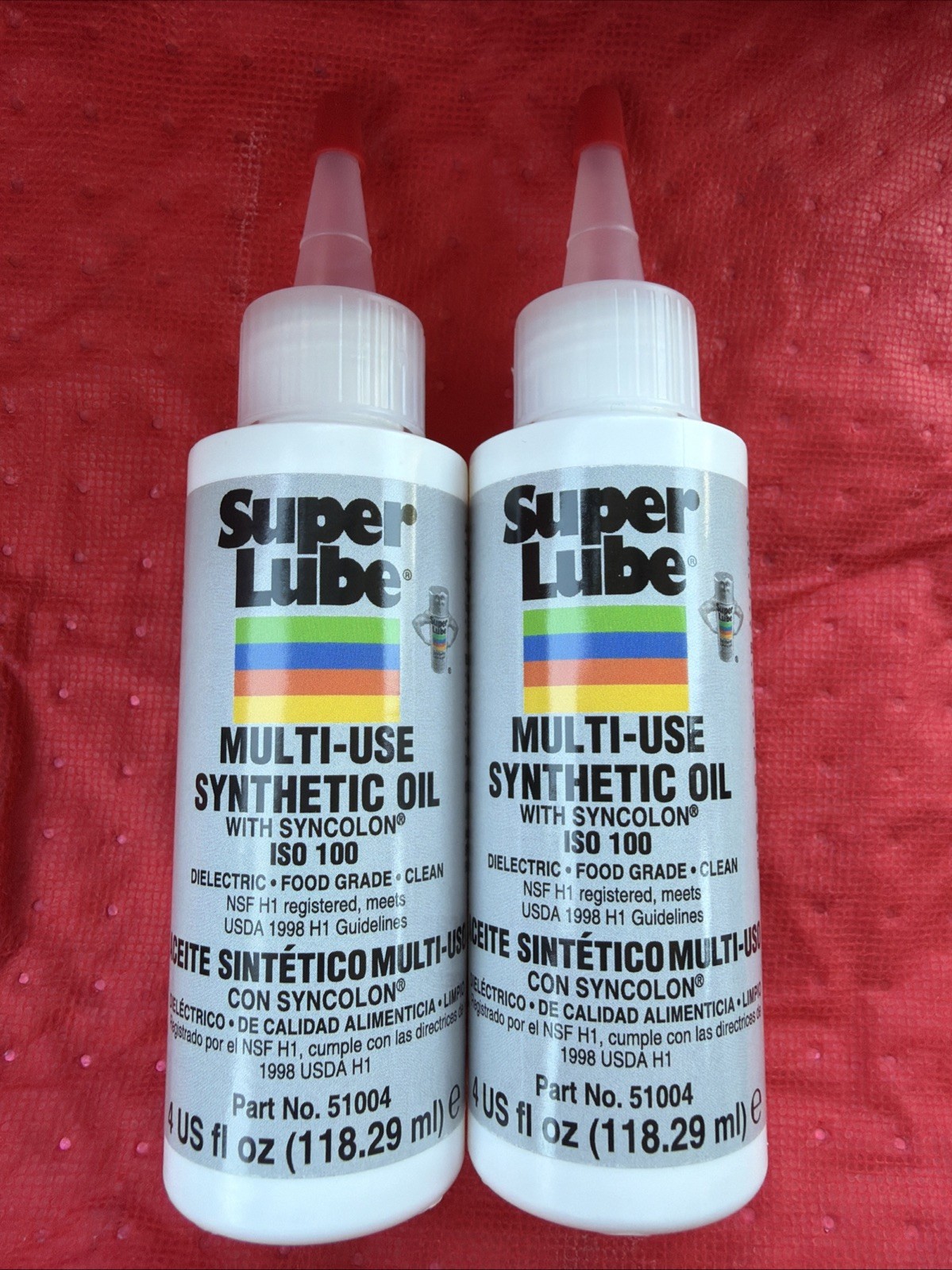 Super Lube Multi-Use Synthetic Oil 4 fl. oz, Bottle – Lot Of 2