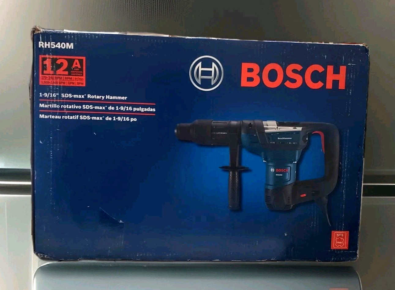 BOSCH RH540M SDS-Max 12A 1-9/16 Combination Concrete/Masonry Rotary Hammer Drill