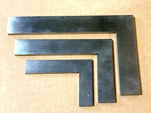 Set of 3 Precision Machinist Squares ZNP RAVA Poland DIN 875/2 – Excellent