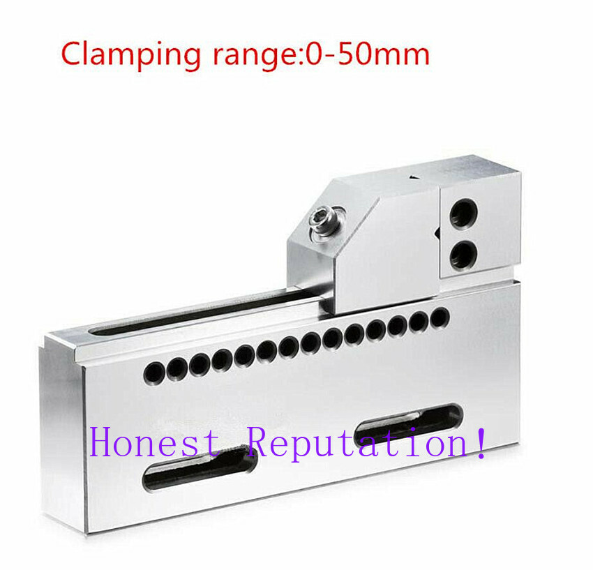 2″ CNC Wire EDM Vise High Precision SUS420 Stainless Steel 50mm Clamp Jaw Tool