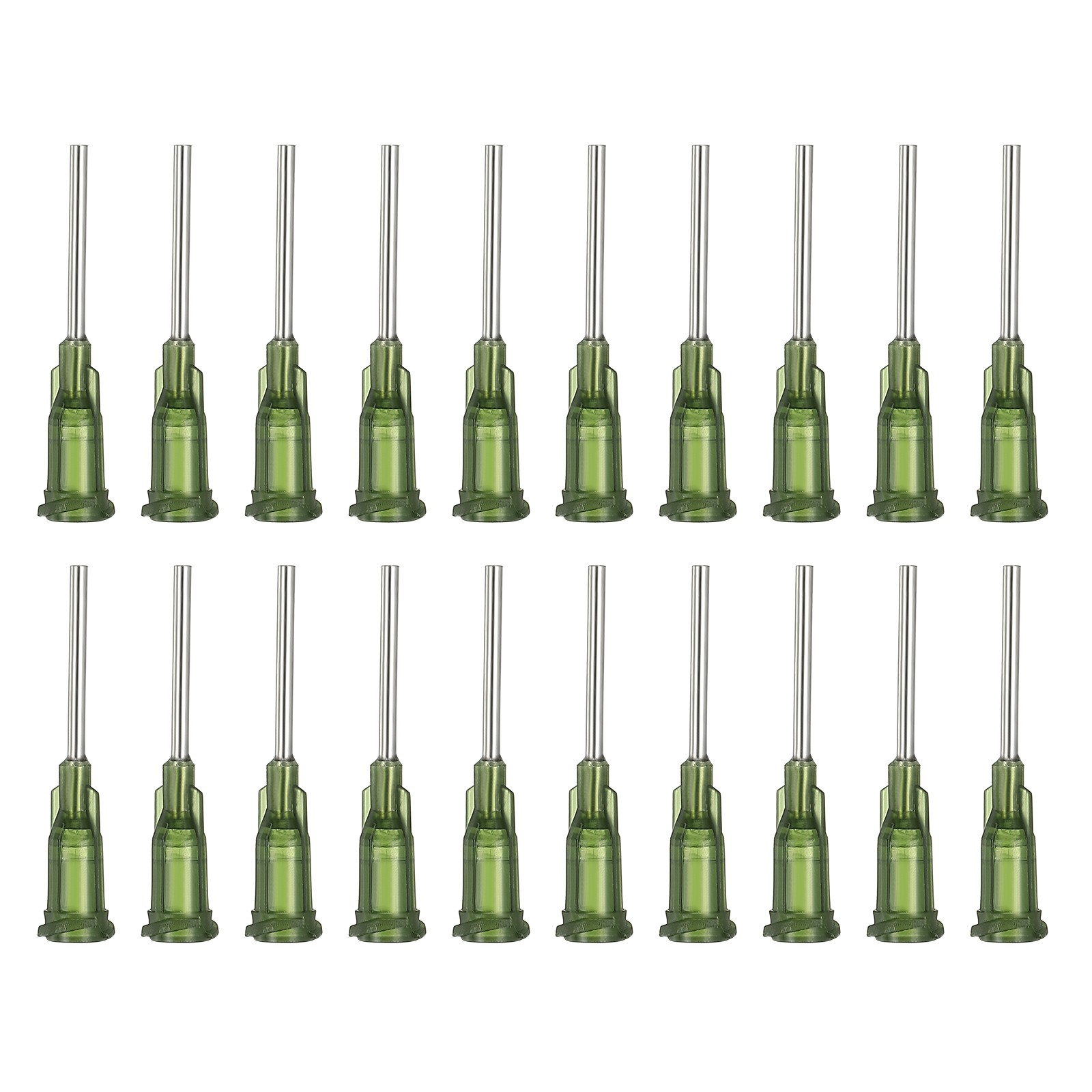 14Ga Dispensing Needles, 68PCS 1inch Blunt Tip Dispensing Needle, Dark Green