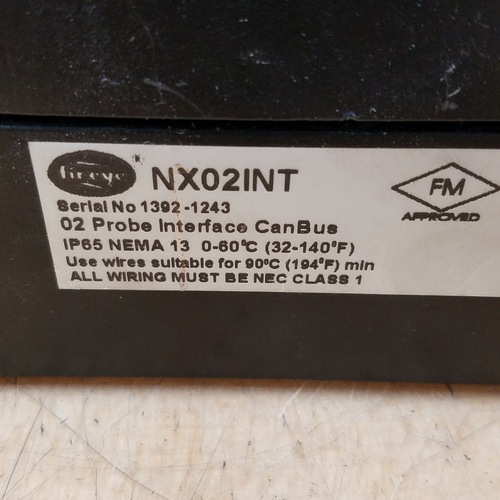 Fireye NX02INT Fire & Security Module, 120-230v, 50/60Hz, 60VA, For 90°C (194°F)