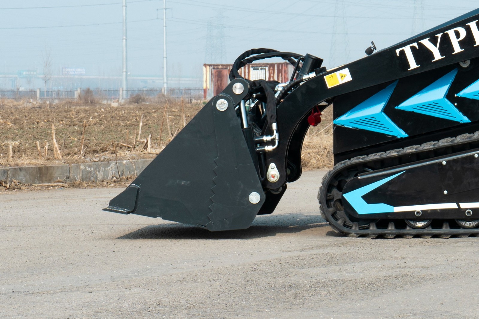 4-In-1 Combo Mini Skid Steer Bucket attachment for TYPHON STOMP X1300 &STOMP 509