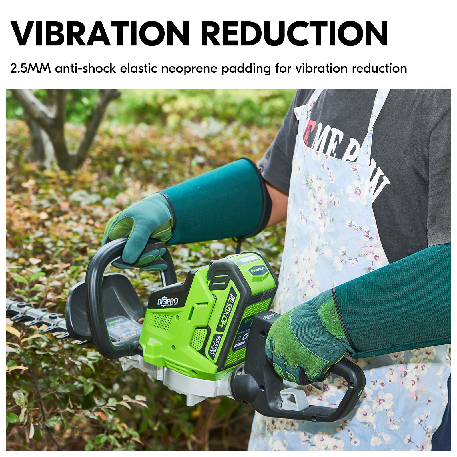 Vgo 1 Pair Gardening Gloves With Long Sleeves,Thorn Proof,Touchscreen(SL7477)
